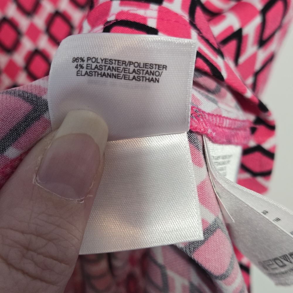 ❤️ Jones New York Pink Geometric Sleeveless Top- Size 2X - Picture 5 of 6